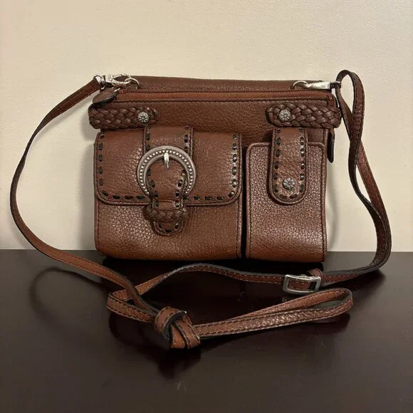 Brighton | Bags | Brighton Hudson Brown Leather Organizer Mini